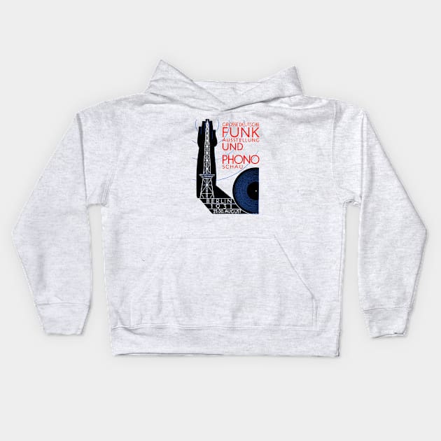 1931 Radio and Music Exhibition Kids Hoodie by historicimage